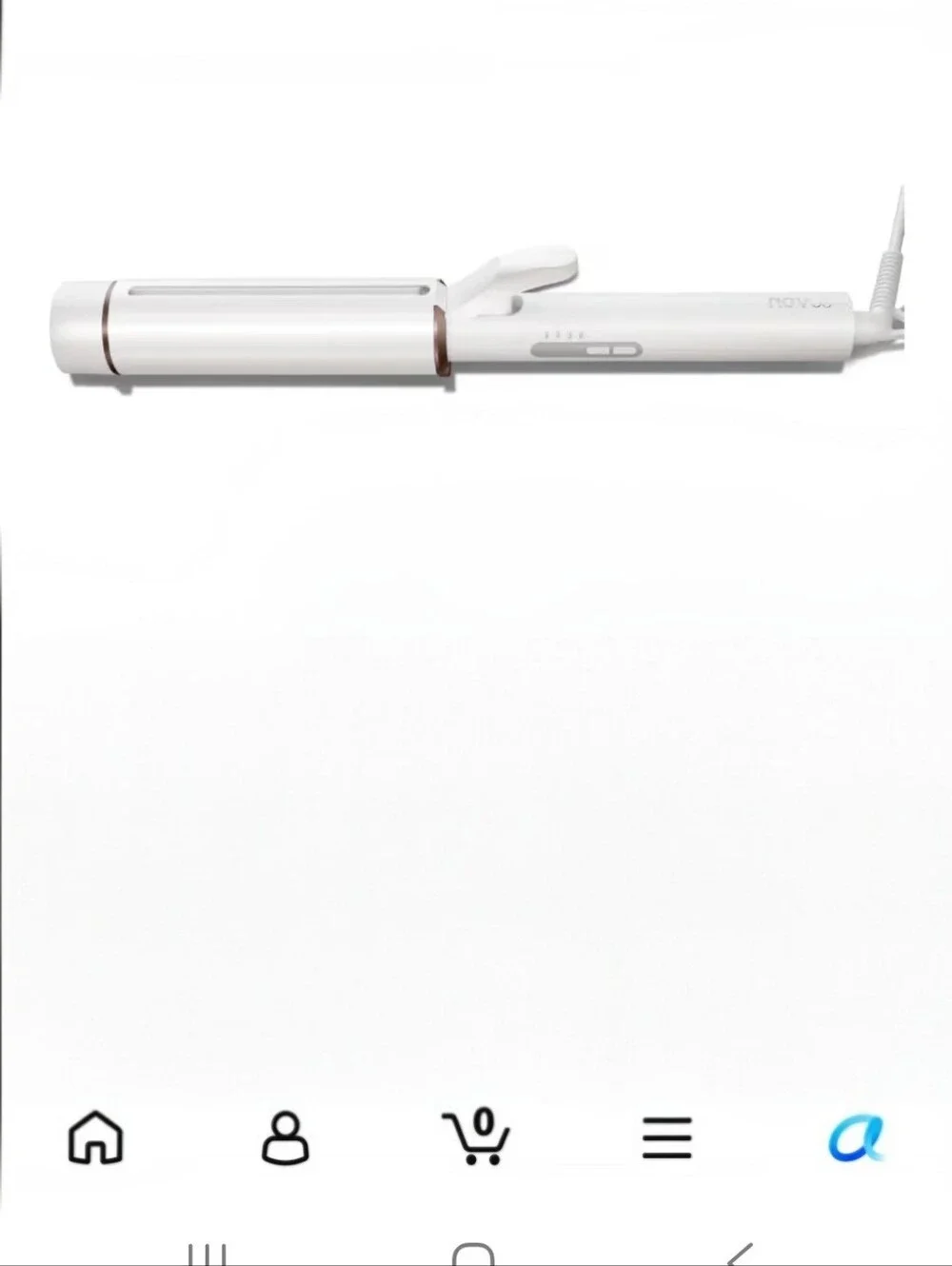 Extra Long Ceramic Tourmaline Curling Wand, Anti-Slip Silicone Barrel